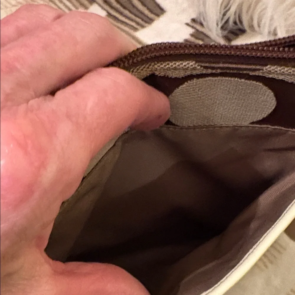 Coach Tan and Cream Swingpack Crossbody Bag
